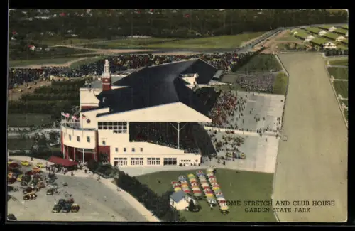 AK Delaware Township, NJ, Garden State Park, Home Stretch and Club House