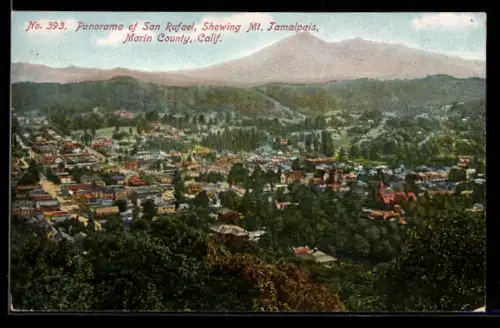 AK San Rafael, CA, Panorama, showing Mt. Tamalpais