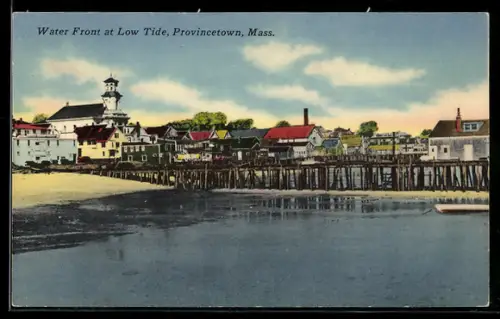 AK Provincetown, MA, Water Front at Low Tide