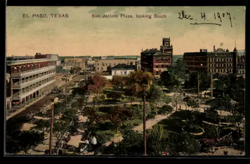 AK El Paso, TX, San Jacinto Plaza, looking south