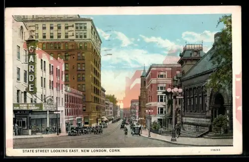 AK New London, CT, State Street, looking east