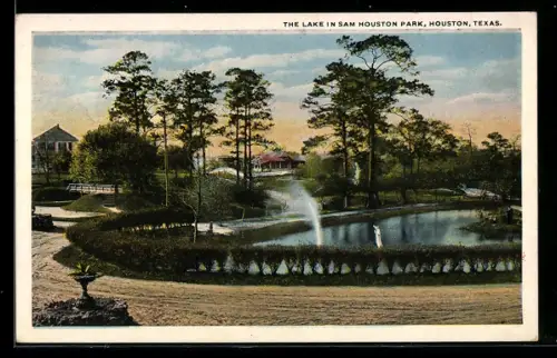 AK Houston, TX, The Lake in Sam Houston Park