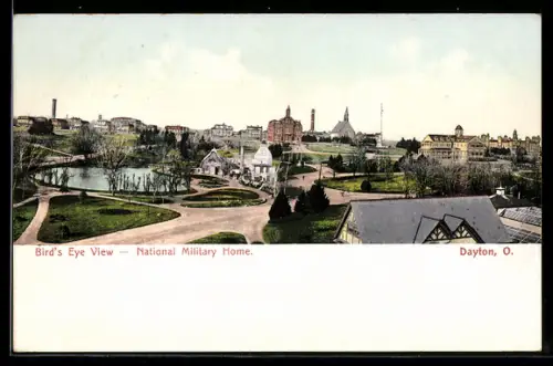 AK Dayton, OH, Bird`s Eye View, National Military Home