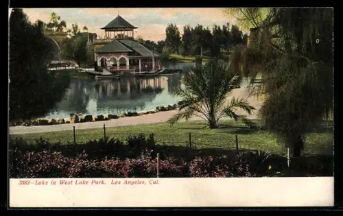 AK Los Angeles, CA, Lake in West Lake Park