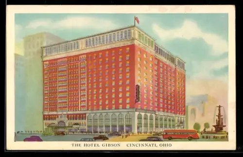 AK Cincinnati, OH, The Hotel Gibson, Fountain Square