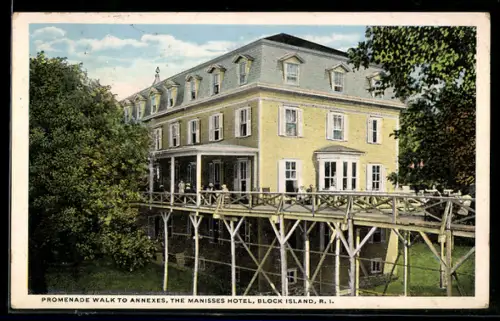 AK Block Island, RI, Promenade Walk to Annexes, The Manisses Hotel