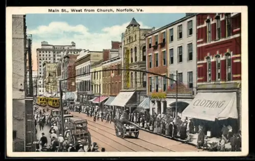 AK Norfolk, VA, Main Street, West from Church