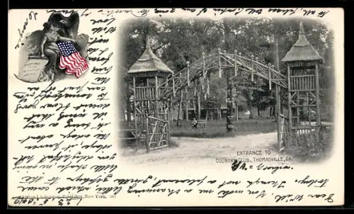 AK Thomasville, GA, Entrance to Country Club