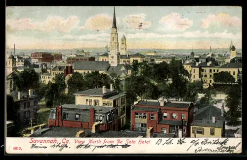 AK Savannah, GA, View North from De Soto Hotel