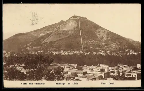 AK Santiago, Teilansicht mit Cerro San Gristóbal