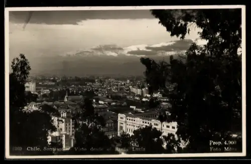 AK Santiago, Santiago visto desde el Santa Lucia