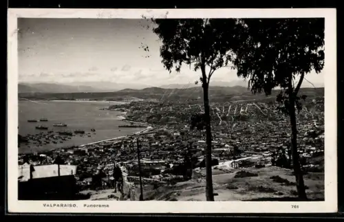 AK Valparaiso, Panorama der Stadt