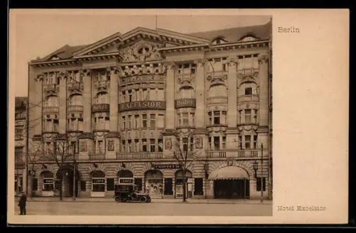 AK Berlin-Kreuzberg, Fassadenansischt vom Hotel Excelsior