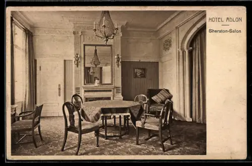 AK Berlin, Hotel Adlon, Sheraton-Salon