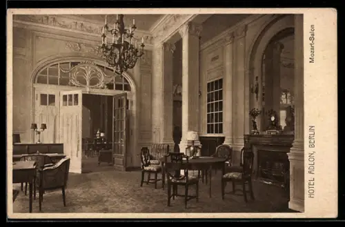 AK Berlin, Mozart-Salon im Hotel Adlon