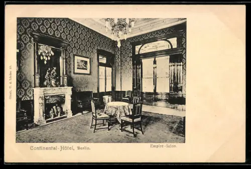 AK Berlin, Continental-Hotel, Empire-Salon, Neustädtische Kirchstrasse