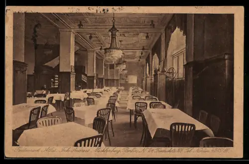 AK Berlin, Friedrichstrasse 105, Restaurant Atlas, Inhaber Andreas Mecklenburg, Innenansicht