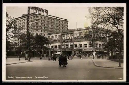 AK Berlin-Kreuzberg, Europa-Haus in der Stresemannstrasse