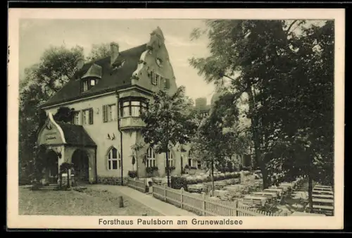 AK Berlin-Grunewald, Forsthaus Paulsborn