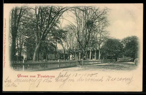 AK Berlin-Grunewald, Gasthaus Paulsborn