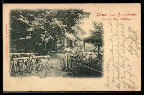 AK Berlin-Grunewald, Gasthaus Hundekehle von Hermann Otto