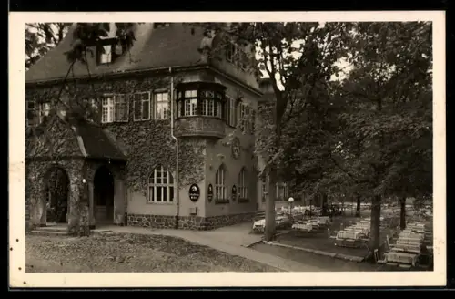 AK Berlin-Grunewald, Hotel-Restaurant Forsthaus Paulsborn, Werner Renzienhausen, Am Jagdschloss Grunewald
