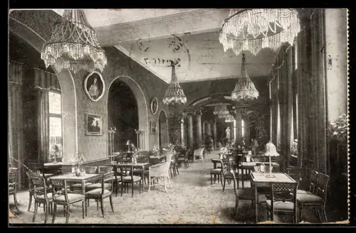 AK Berlin, A. Wertheim, Leipziger Strasse, Tee-Raum