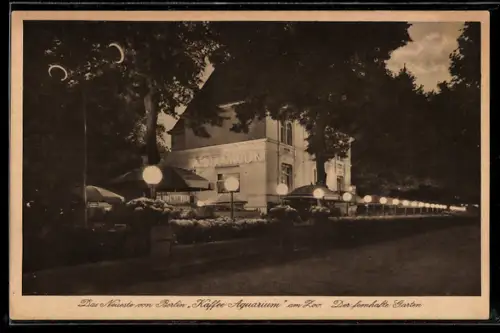 AK Berlin-Charlottenburg, Kaffee Aquarium am Zoo, Hardenbergstrasse 21-23