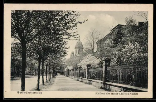 AK Berlin-Lichterfelde, Südfront der Haupt-Kadetten-Anstalt