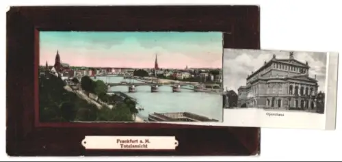 Leporello-AK Frankfurt a. M., Hauptbahnhof, Zoologischer Garten, Römer, Constablerwache