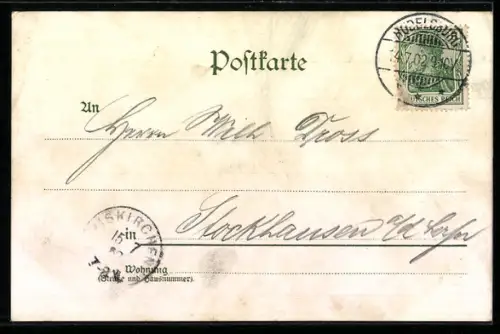 Lithographie Rudelsburg, Saaleck