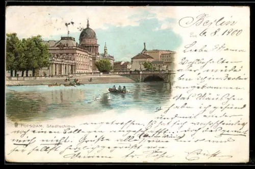 Lithographie Potsdam, Stadtschloss