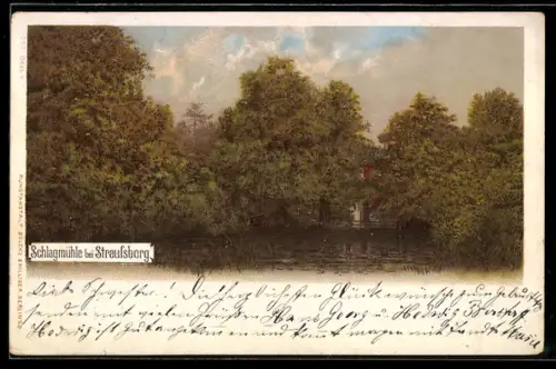 Lithographie Straussberg, Schlagmühle