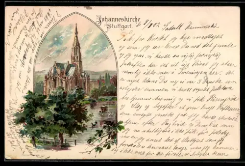 Lithographie Stuttgart, Johanneskirche