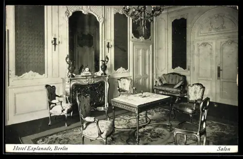 AK Berlin-Tiergarten, Hotel Esplanade, Salon