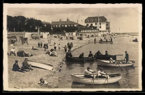 Foto-AK Wyk /Föhr, Partie am Strandhotel