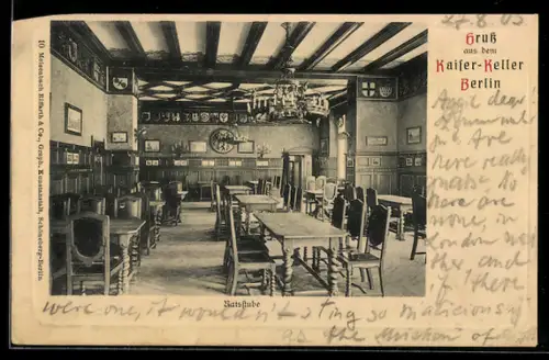AK Berlin, Kaiser-Keller, Ratsstube