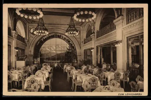 AK Berlin-Tiergarten, Restaurant Haus Vaterland, Am Potsdamer Platz, Zum Löwenbräu