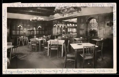 AK Berlin-Tiergarten, Restaurant Pfalz-Rhein-Mosel, Potsdamer Str. 47, Innenansicht Restaurant