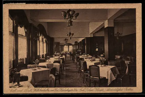 AK Berlin-Charlottenburg, Café Wilhelmshallen am Zoo, Hardenbergstrasse 29a, Inh. Richard Klempt, Speisesaal