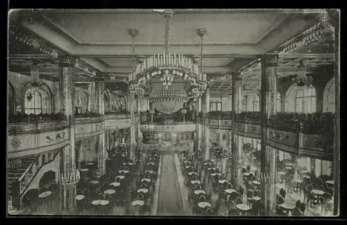AK Berlin-Charlottenburg, Tauentzien-Palast, Kronen-Kaffee, Inh. Heinrich Braun, Festsaal