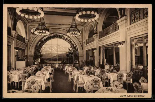 AK Berlin /P-Tiergarten, Kaffee Haus Vaterland, Betrieb Kempinski, Am Potsdamer Platz, Zum Löwenbräu