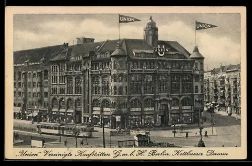 AK Berlin-Kreuzberg, Union Vereinigte Kaufstätten GmbH, Kottbusser Damm
