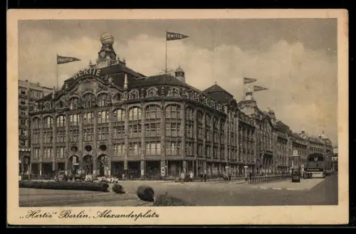 AK Berlin, Hertie Warenhaus, Alexanderplatz