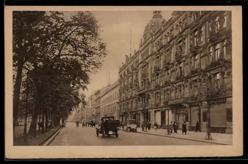 AK Berlin, Unter den Linden, Hotel Bristol