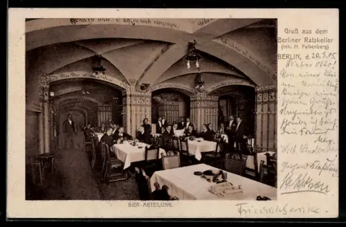 AK Berlin, Gasthof Ratskeller, Inh. H. Falkenberg, Königstrasse