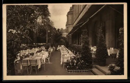 AK Berlin-Tiergarten, Weinhaus Rheingold, Terrasse am Potsdamer Platz