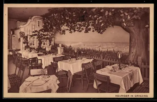 AK Berlin-Tiergarten, Gasthof Haus Vaterland, Potsdamer Platz, Inh. Kempinski, Heuriger in Grinzing