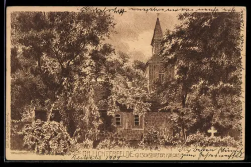 AK Berlin-Gr. Lichterfelde, Giesensdorfer Kirche