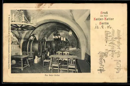 AK Berlin, Kaiser-Keller, Der Hohe Keller